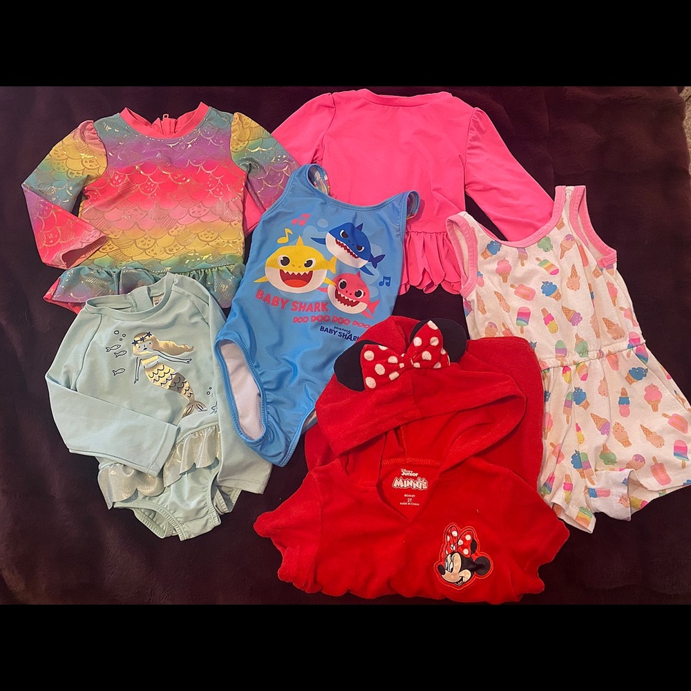 Toddler girls 2T Swim Summer bundle ☀️
